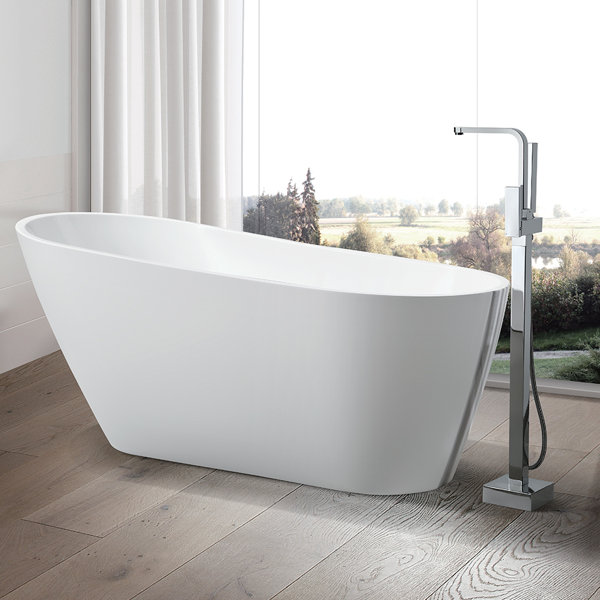 67 x 31.5 Freestanding Soaking Bathtub by Vanity Art