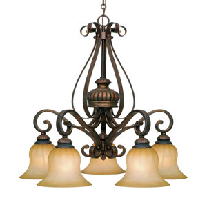 Gregory 5-Light Shaded Chandelier