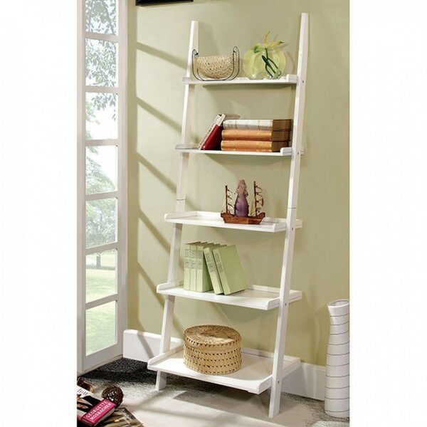 Pabst Stylized Contemporary 5-Tier Ladder Bookcase By Winston Porter