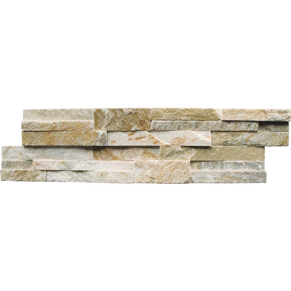 6 x 24 Natural Stone Splitface Tile in Golden Honey by MSI