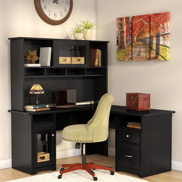 Toledo L-Shaped Executive Desk with Hutch by Red Barrel Studio