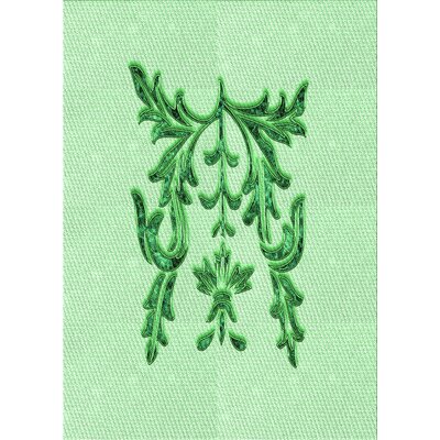 Evered Green Area Rug East Urban Home Rug Size: Rectangle 2' x 3'