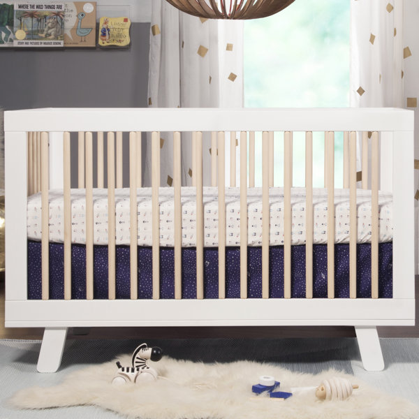 washed natural crib