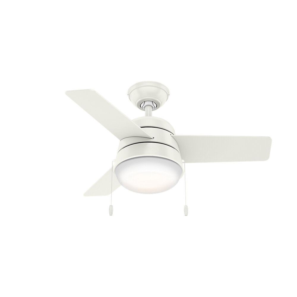 36 Aker 3 Blade Led Standard Ceiling Fan With Pull Chain And Light Kit Included Reviews Allmodern