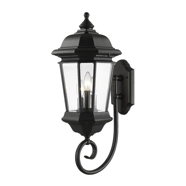 Fleur De Lis Living Bibb 3-light Outdoor Wall Lantern 