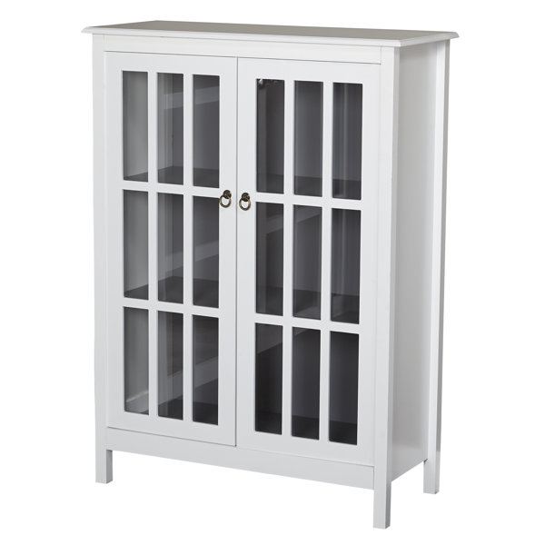 Tall Glass Door Cabinet | Wayfair