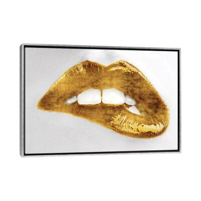'Luscious Gold' by Sarah McGuire - Painting Print East Urban Home Size: 18