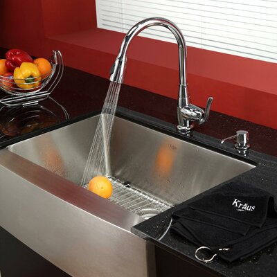 2975 L X 20 W Farmhouse Kitchen Sink With Faucet And Soap