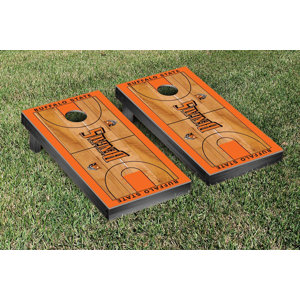 NCAA Basketball Wooden Cornhole Game Set