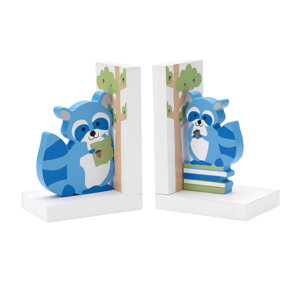 Hazelnut Hollow Raccoon Book Ends (Set of 2)