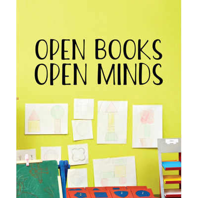 Open Books Open Minds Wall Decal Belvedere Designs LLC