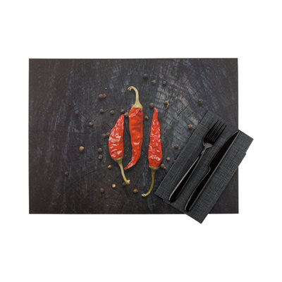 Rectangular Semi Basic Paper Disposable Placemats Restaurantware