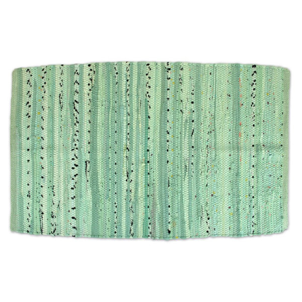 Rolanda Rag Hand-Knotted Mint Area Rug by Highland Dunes