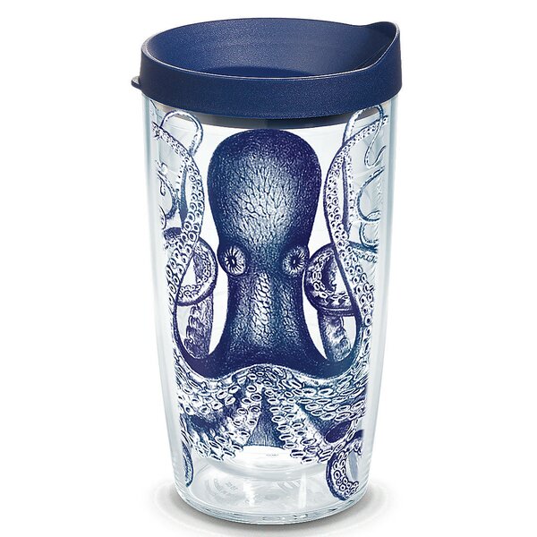 Sun and Surf Octopus Plastic Travel Tumbler by Tervis Tumbler