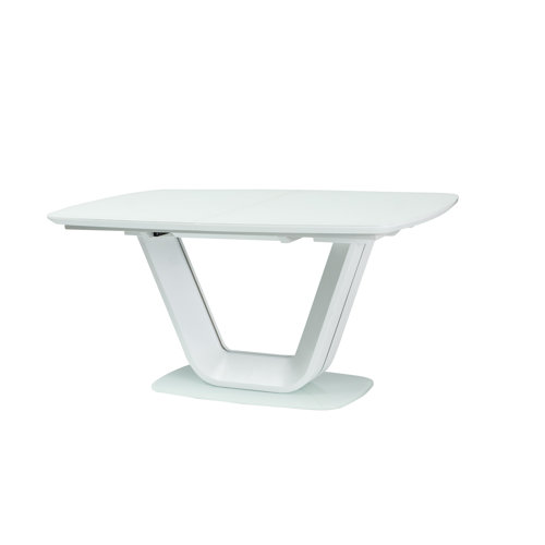 Extendable Dining Table Metro Lane Colour: White