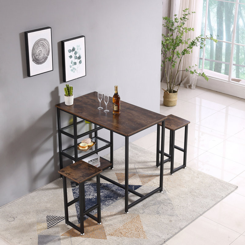 17 Stories Klimek 3 - Piece Counter Height Dining Set ... (800 x 800 Pixel)