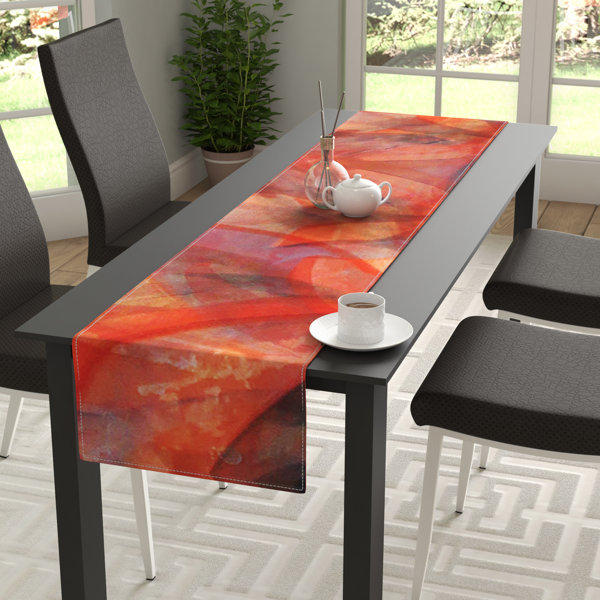 Theresa Giolzetti Seaweed Abstract Table Runner by East Urban Home