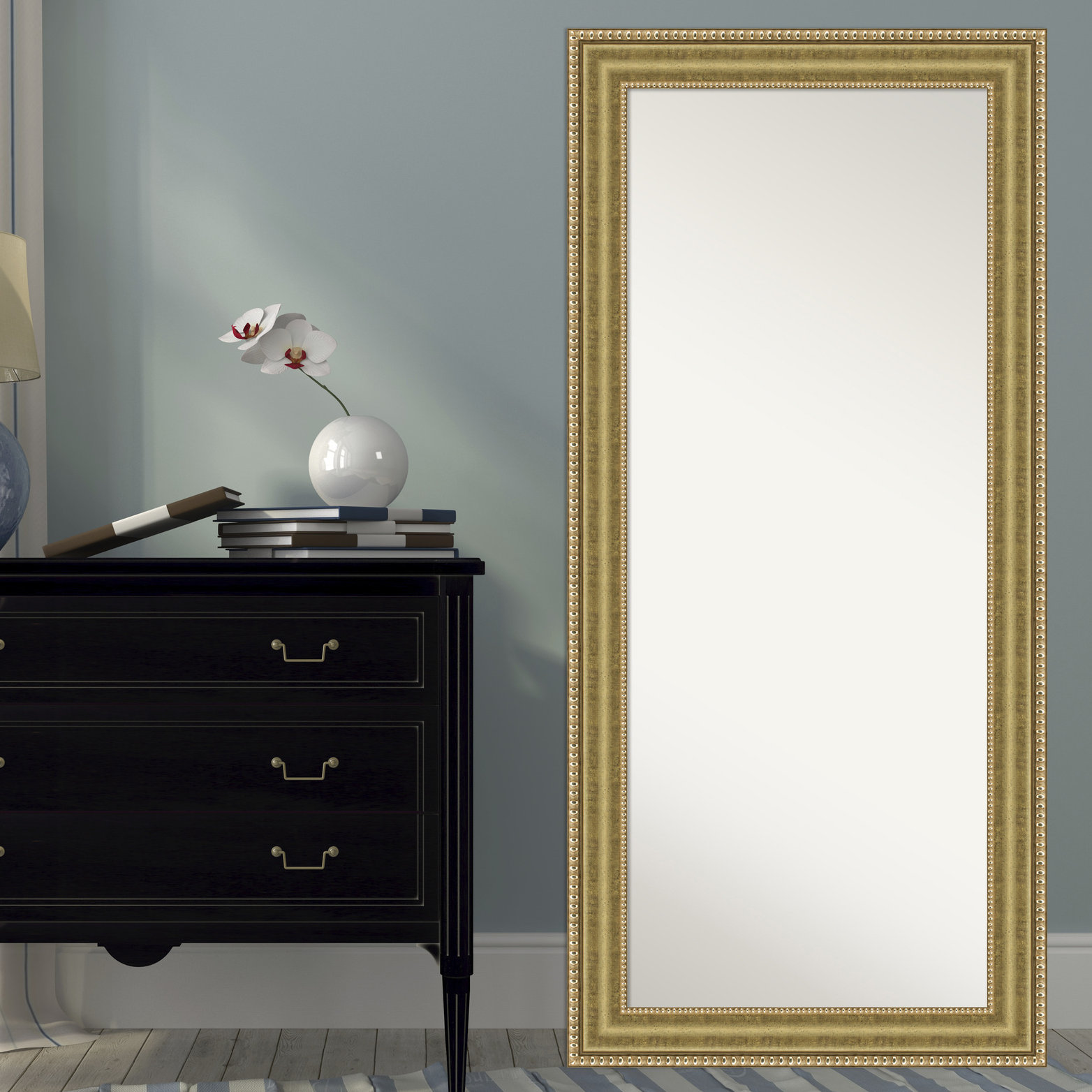 Darby Home Co Rennerdale Rectangle Floor Traditional Beveled Wall