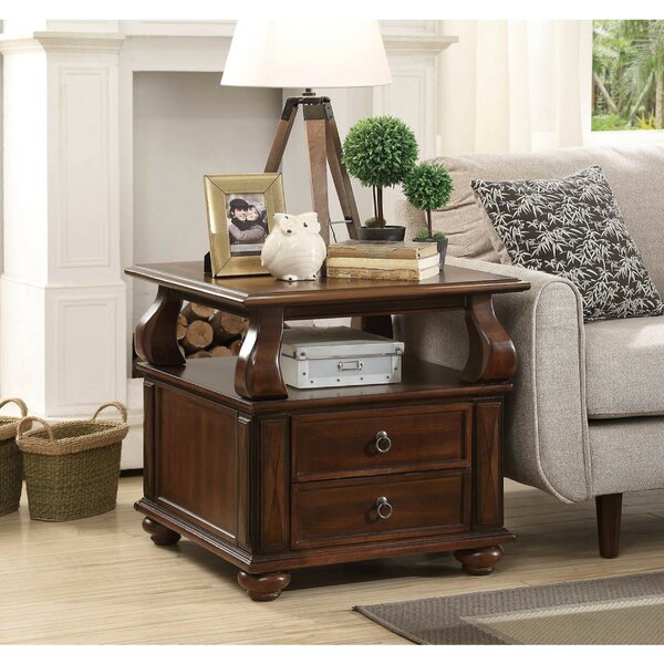 Sutphin Wooden End Table With Storage By Astoria Grand