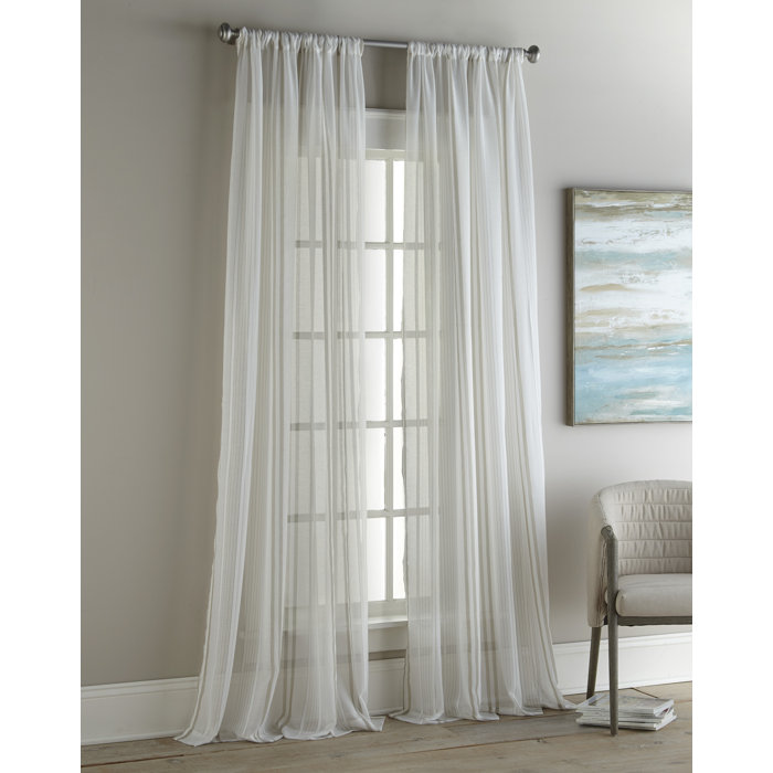 Vertical Striped Sheer Curtain Panels Vertical Striped Sheer Curtain Panels