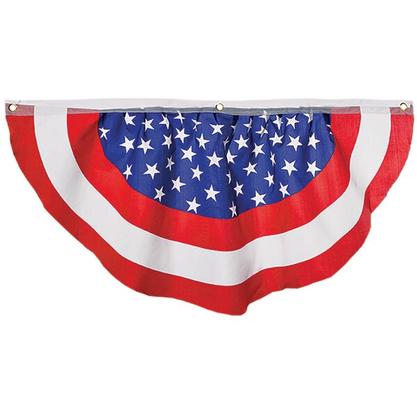Patriotic Polyester 3 x 6 ft Bunting by Amscan