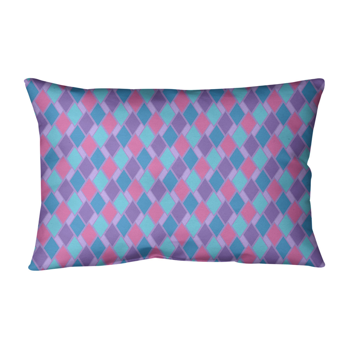 Latitude Run Avicia Retro Diamonds Indoor Outdoor Lumbar Pillow Wayfair