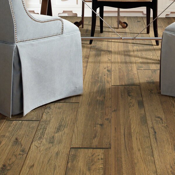 Ridge 8 Solid Hickory Hardwood Flooring in Goose by Shaw Floors