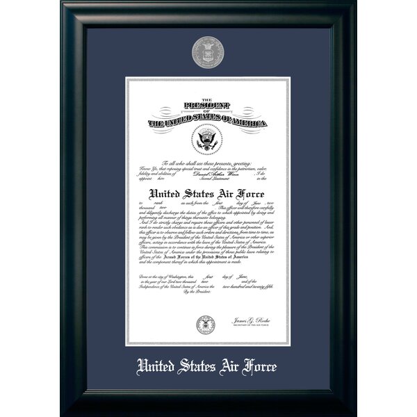 Air Force Certificate Picture Frame by Patriot Frames