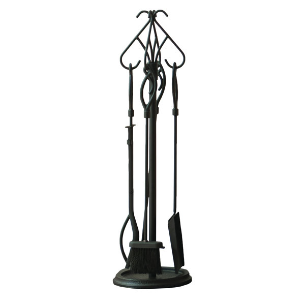 Gothic 5 Piece Steel Fireplace Tool Set by Pleasant Hearth
