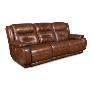 Cream Leather Recliner Sofa Wayfair Crescent Leather Reclining Sofa