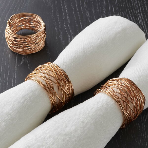 Round Wire Napkin Rings (Set of 4) by Langley Street
