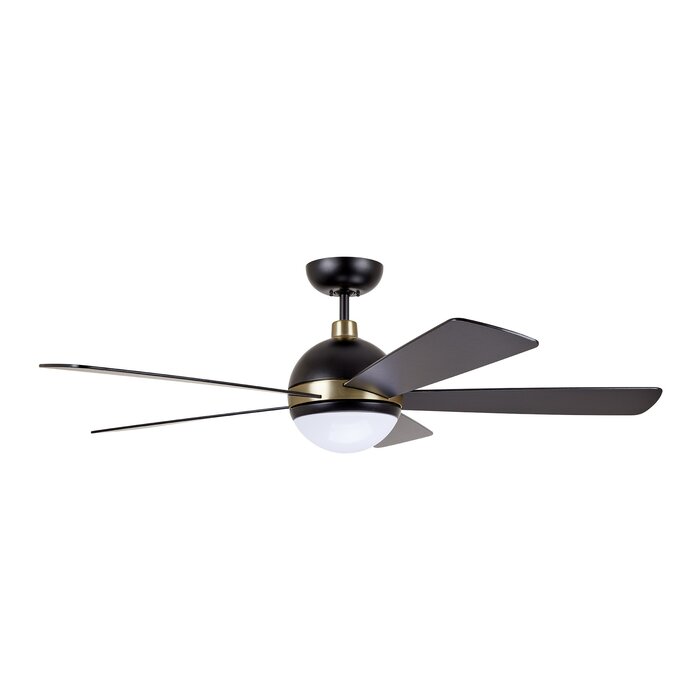 52 Tion Astor 5 Blade Led Ceiling Fan With Remote Light Kit Included