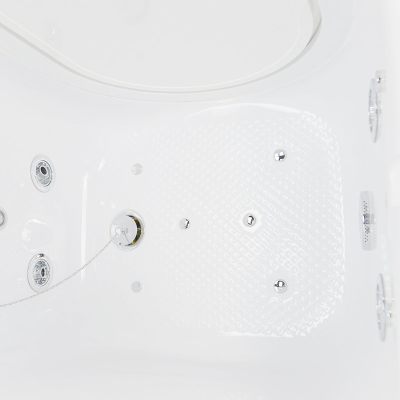 Ella Walk In Bath Lounger Acrylic 59 X 26 75 Walk In Whirlpool And Air Tub Wayfair