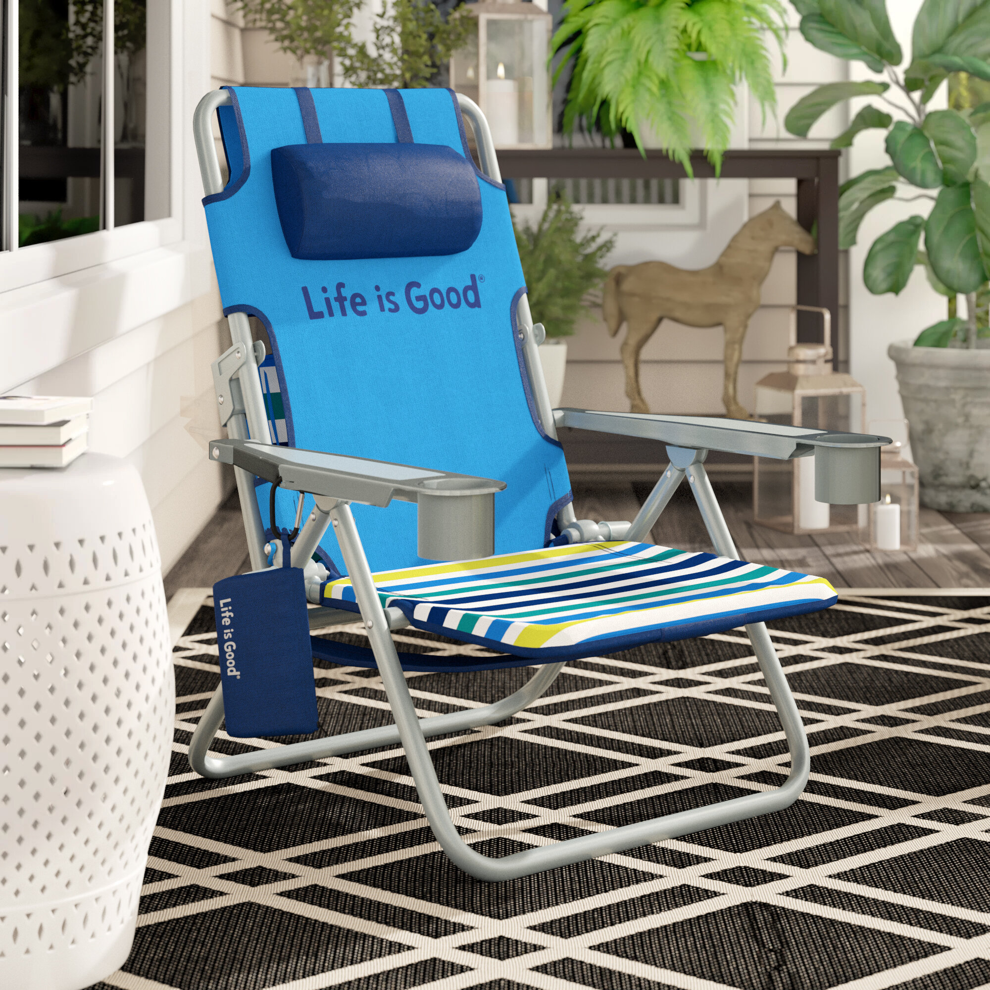 Life Is Good Reclining Beach Chair Reviews Wayfair