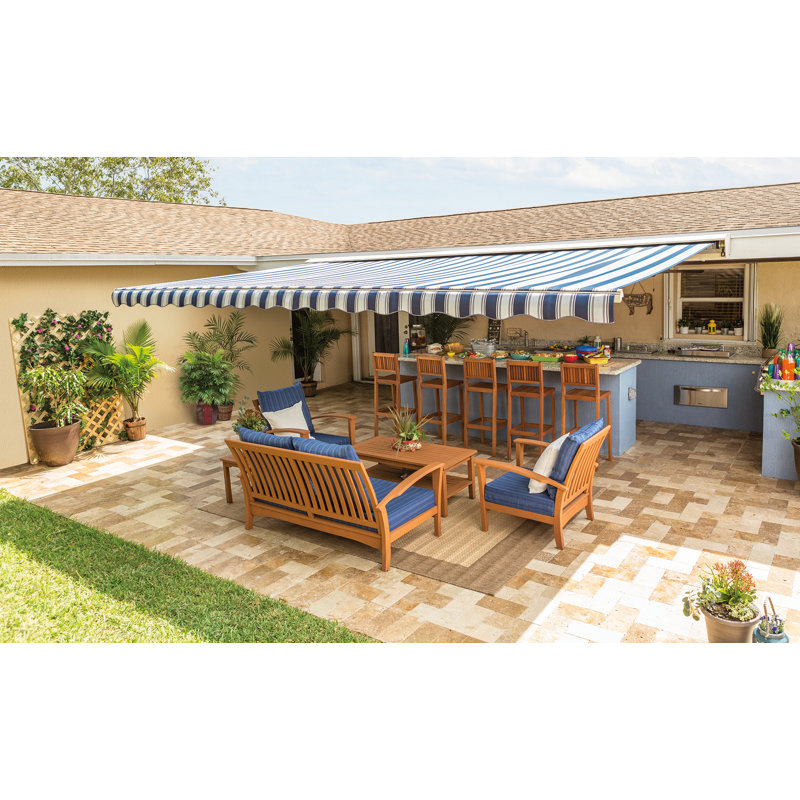 Sunsetter Motorized Xl Woven Acrylic Retractable Standard Patio Awning Wayfair