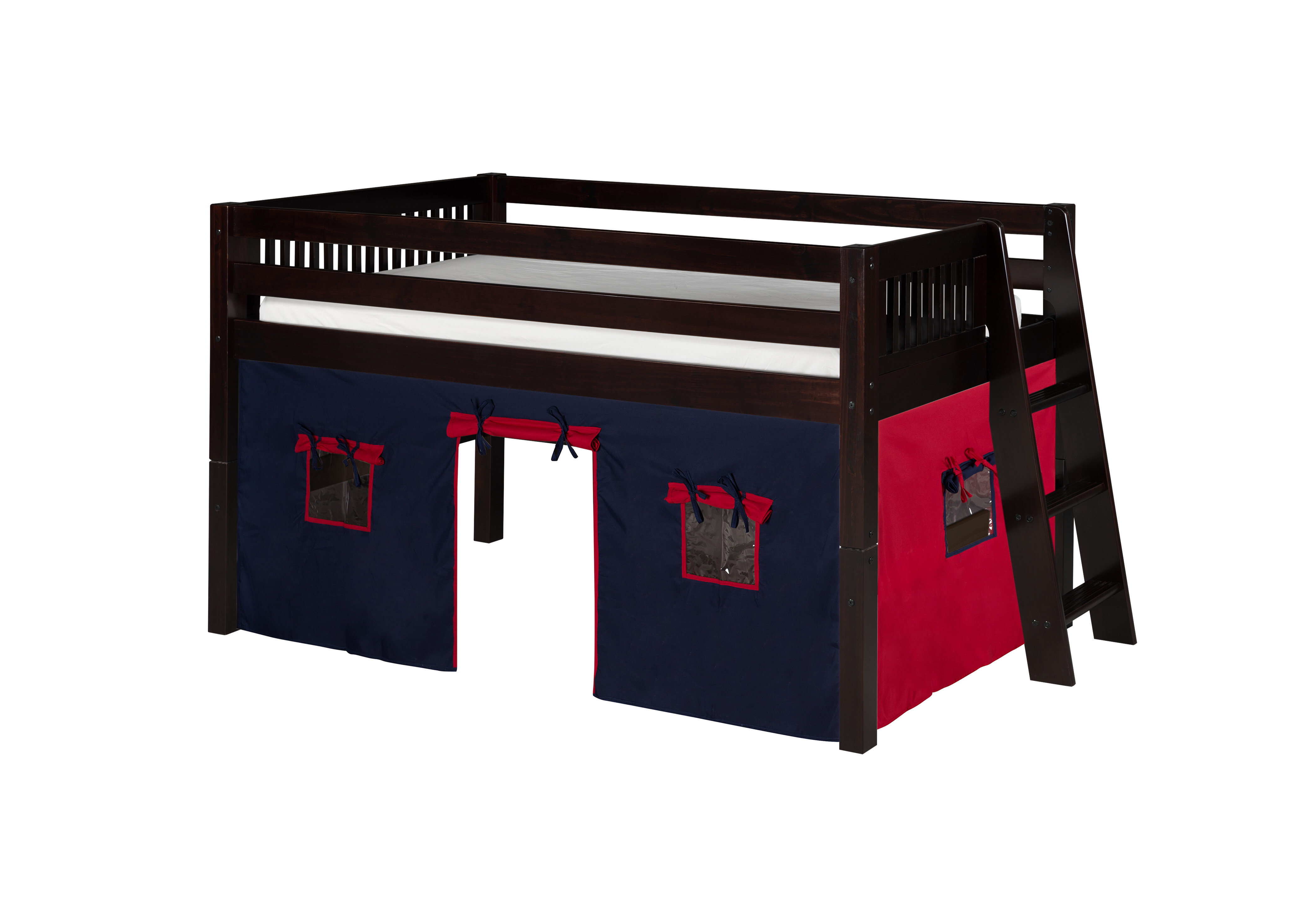 Harriet Bee Rabon Twin Solid Wood Low Loft Bed Wayfair