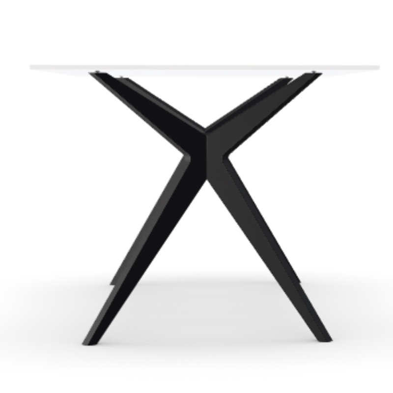 Calligaris Kent Table Transparent Tempered Glass Top Matt