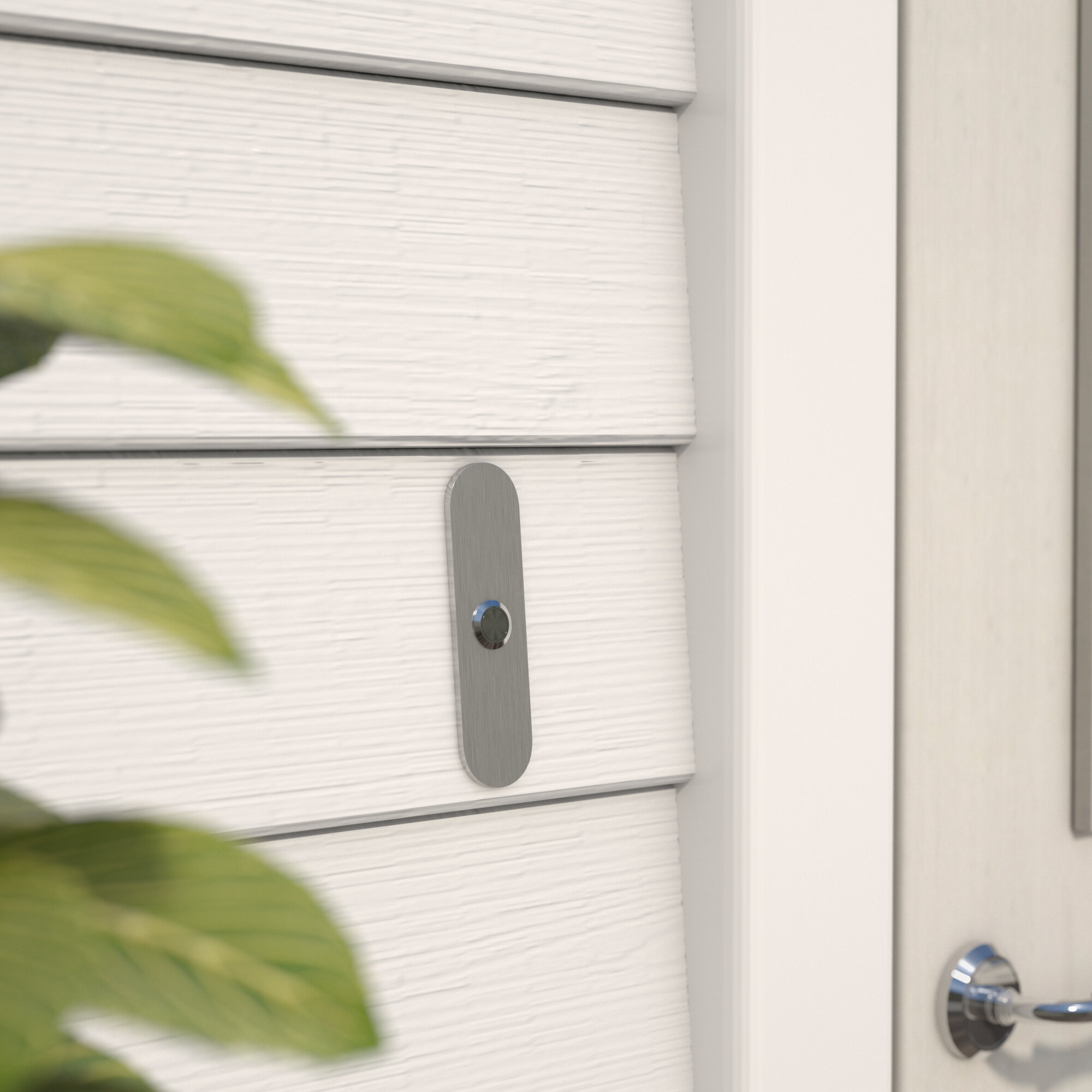 Waterwood Medium Rectangle Stainless Steel Doorbell Company/'s Coming WW162