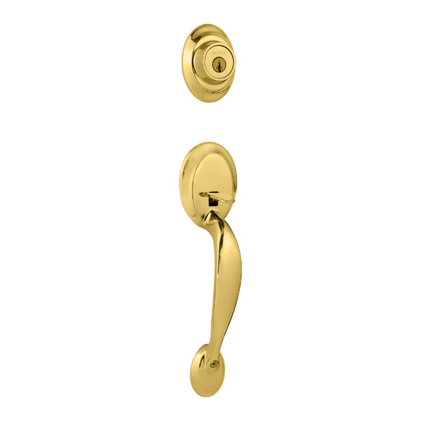 Dakota Single Cylinder Entrance Handleset with Smartkey, Exterior Handle Only by Kwikset