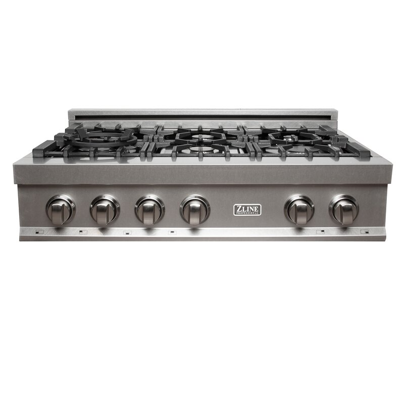 Zline Kitchen And Bath 36 Gas Cooktop With 6 Burners Wayfair