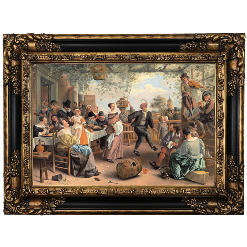 Astoria Grand The Dancing Couple 1663 Framed Oil Painting Print