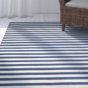 Halliday Navy/Cream Indoor/Outdoor Area Rug