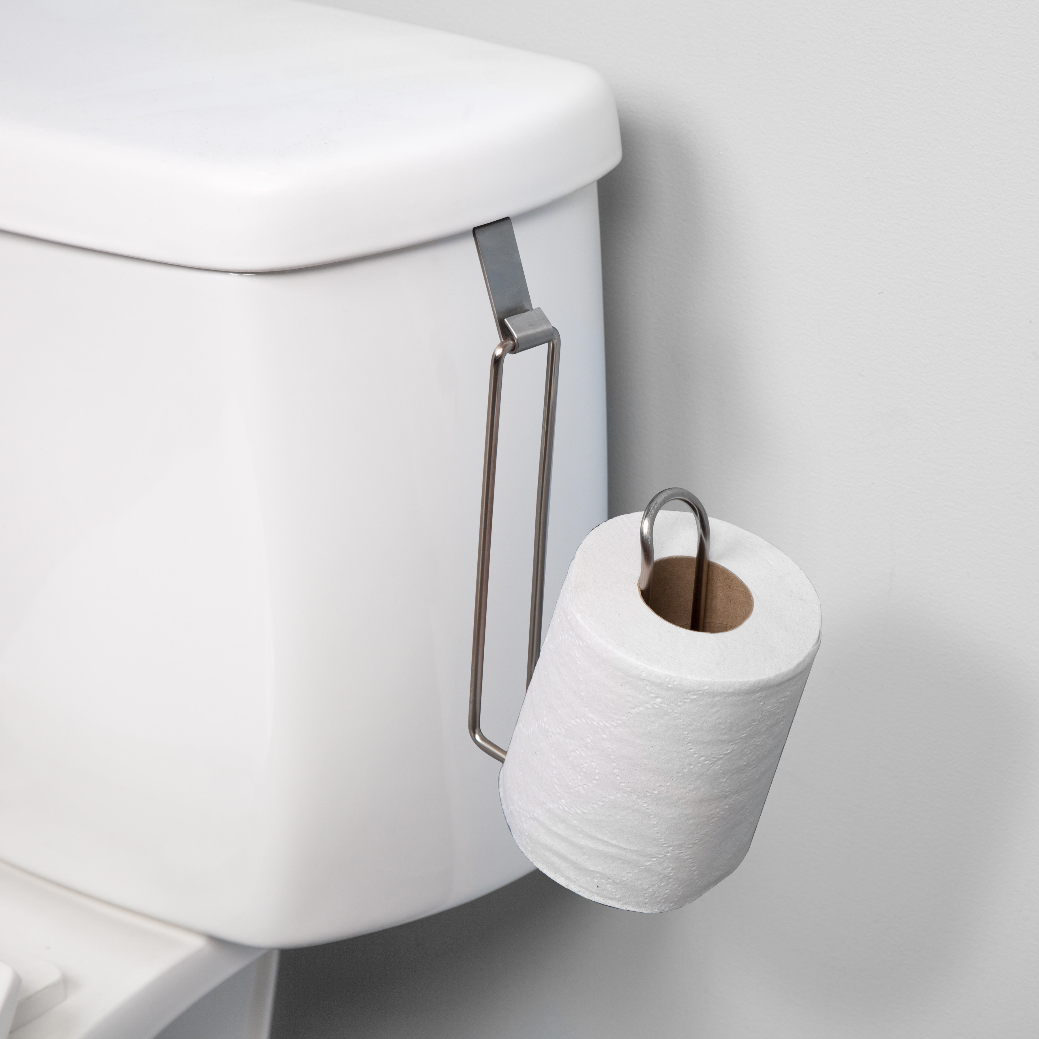 RV Self Adhesive Toilet Paper Holder Wall Mount Mounted Dispenser Nickel Brushed