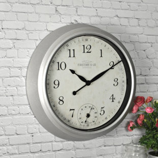 Outdoor Patio Clock Wayfair Porch 14 5 Wall Clock