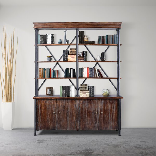 Corinne Industrial Library Bookcase By 17 Stories