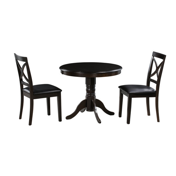 Best Choices Tiffany 3 Piece Solid Wood Dining Set By Alcott Hill Read Reviews