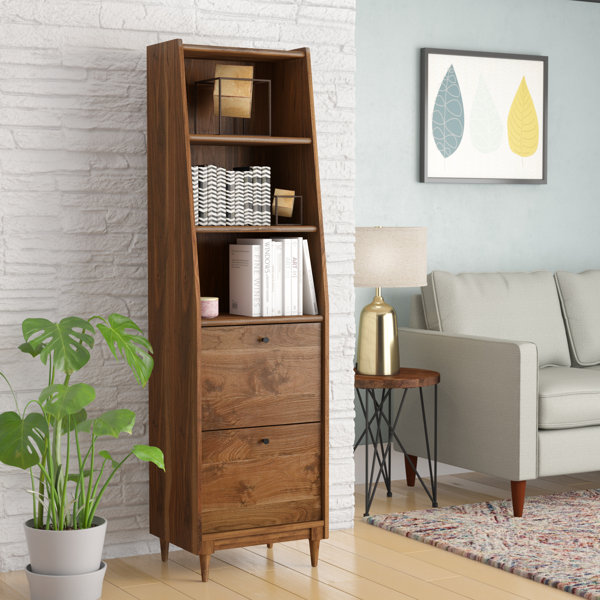 Gamma Narrow Standard Bookcase by Ivy Bronx
