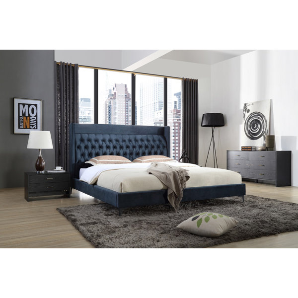 #2 Manan Upholstered Platform Configurable Bedroom Set By Willa Arlo Interiors 2019 Sale