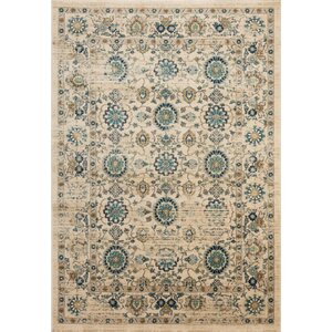 Montelimar Beige/Turquoise Area Rug