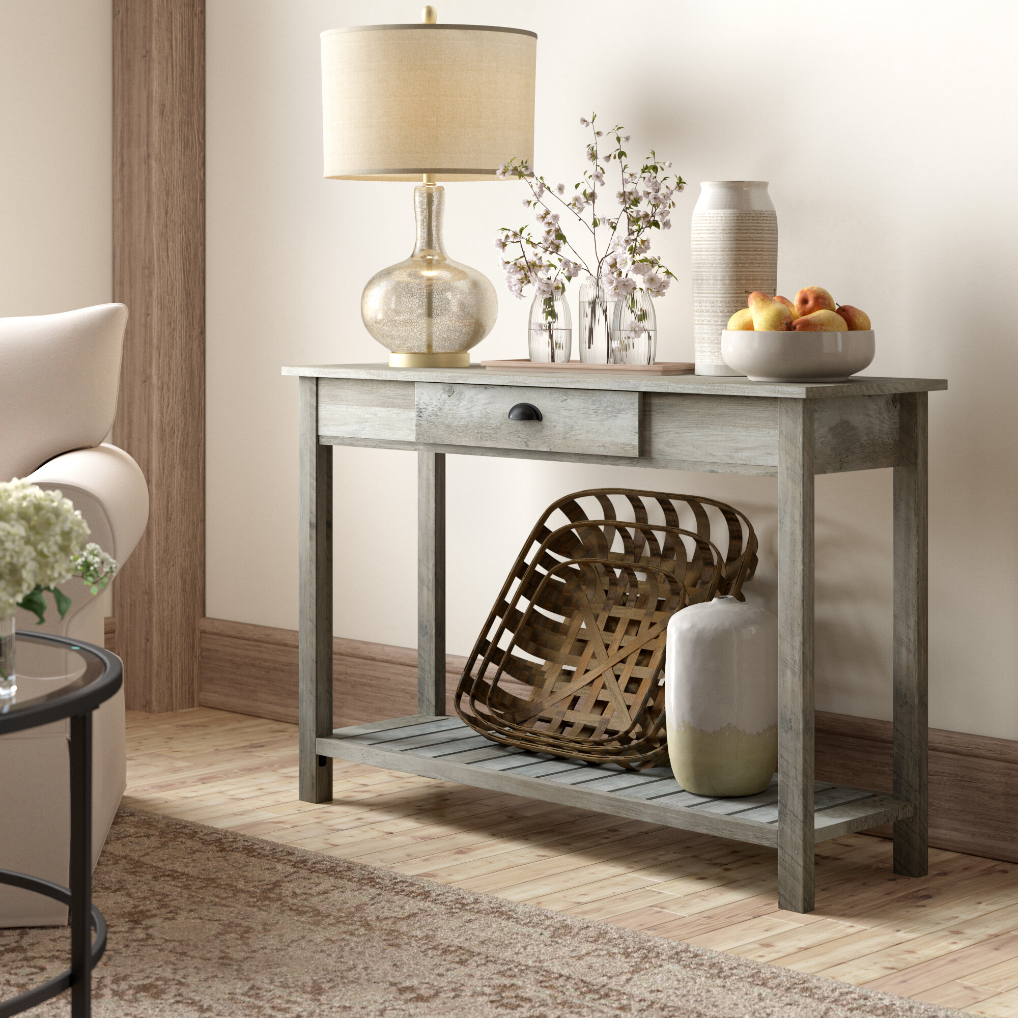 August Grove Cadhla 48 Console Table Reviews Wayfair